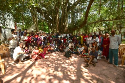 AEVS Auroville, group pic 1 @ Ashish Kothari